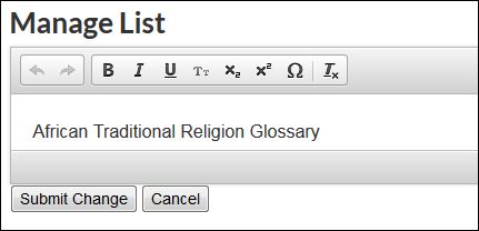 editing title text
