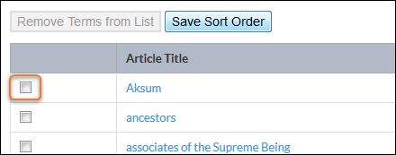 select item