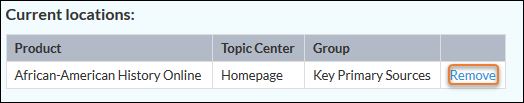 removing locations from list