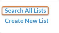 search all lists