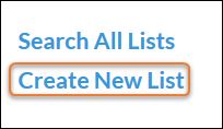 create new list link
