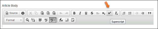 superscript