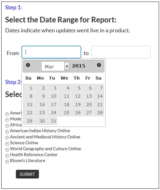 date range