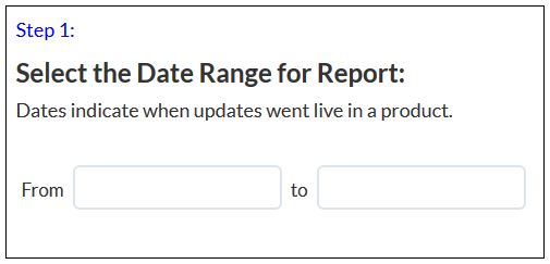 select date range