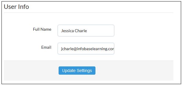 user info