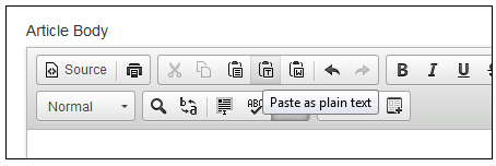 paste as plain text