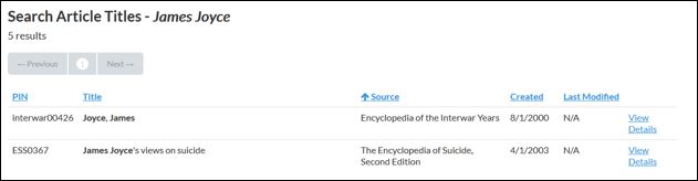 search article title field